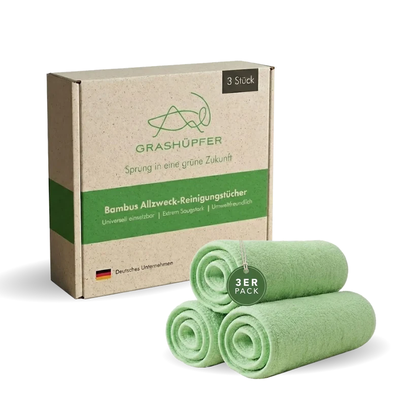 Allzwecktücher aus Bambusfasern – 3 Stück