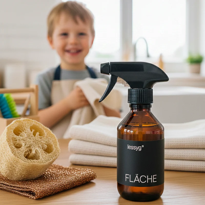 Sprüh- und Mischflasche Kids – Nachhaltig putzen mit Spaß