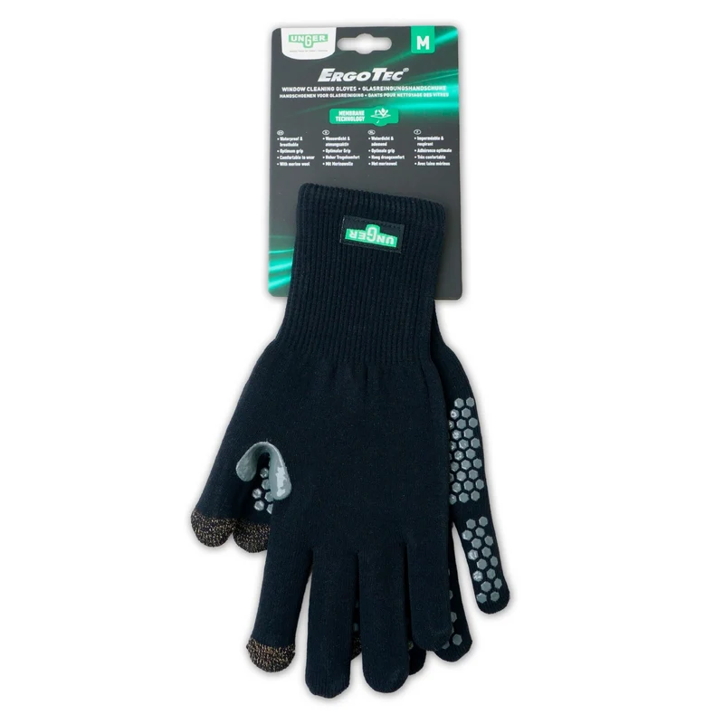 UNGER Luvas para Limpeza de Vidros ErgoTec®