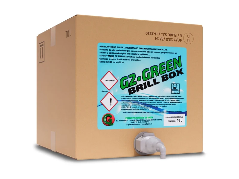 G2 Brill Box – Abrilhantador Líquido Ultraconcentrado para Máquinas de Loiça