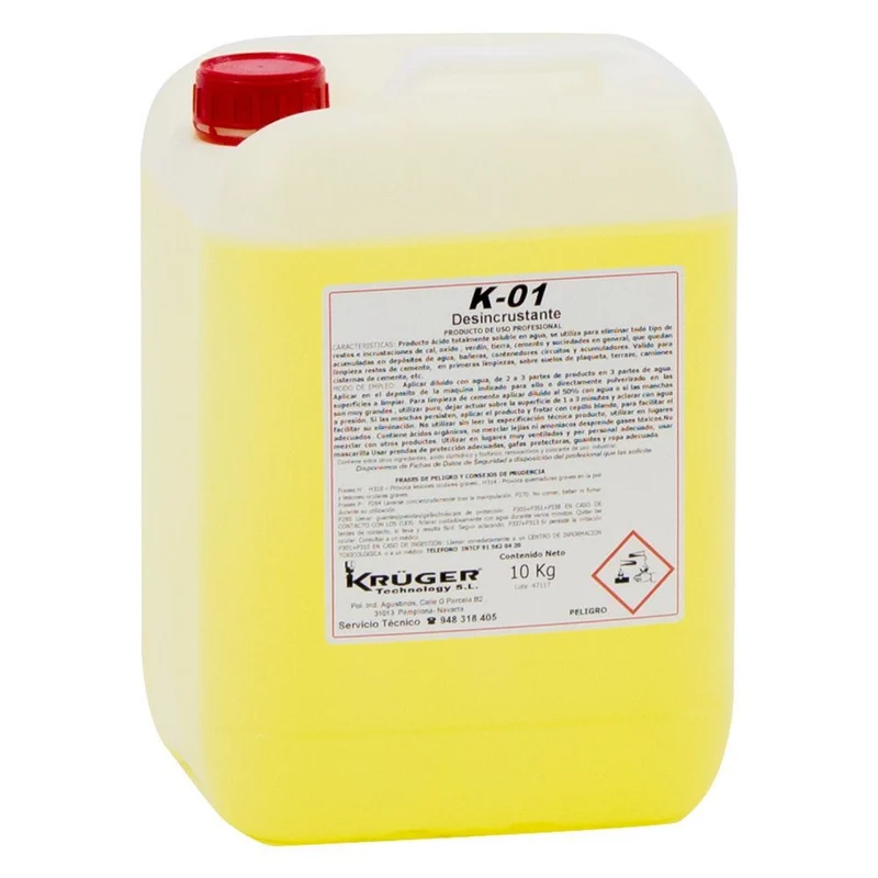 KRUGER K-01 desincrustante para Circuitos – 6 kg - para a Maquina Pressão de água quente