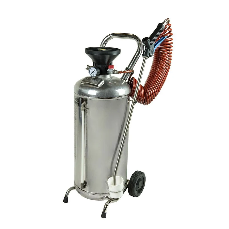 KRUGER Espumógeno aço inoxidável Nebulizador Espuma Produtos Químicos – Requerem Ligação Ar Comprimido 24 L e 50 L