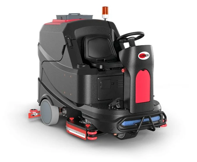 VIPER AS1050R Auto lavadoras condutor sentado 240AH GEL COMPLETA SEM CARREGADOR. Inclui baterias, escovas, prato suporte, lábios borracha, pára-choques dianteiro e luz estroboscópica. SEM CARREGADOR