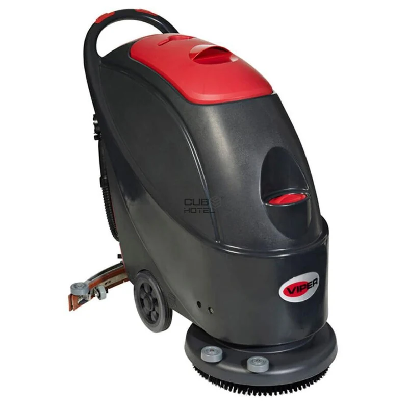 VIPER AS510B - Auto Lavadora condutor apeado com 51 cm 40 litros água limpa suja. Inclui duas baterias 12V AH, carregador interno, contador de horas e escova. Prato suporte opcional