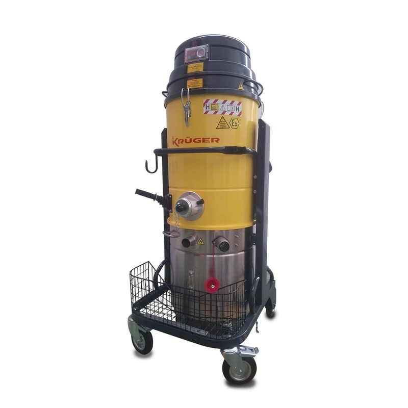 KRUGER KRAI36INERT Aspirador Industrial ATEX 230 V – 2.200 W – 100 L ATEX Z20-22 – Sistema INERT