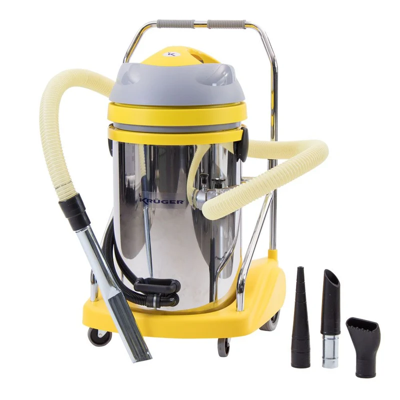 KRUGER KRAI375OIL Aspirador de óleos Industrial Monofásico 230 V – 3.600 W - 3 motores – 76 L Inox para Óleos