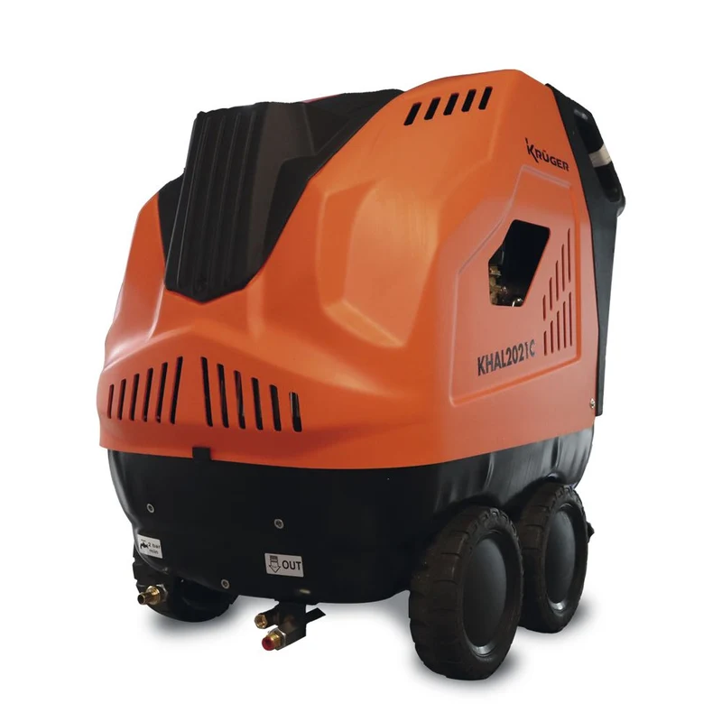 KRUGER KHAL2021C Lavadora de Alta Pressão hidrolavadora de Água Quente – 200 bar 1.260 Lh 400 V 7,5 kW