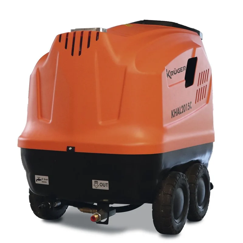 KRUGER KHAL2015C Lavadora de Alta Pressão hidrolavadora de Água Quente – 200 bar 900 Lh 400 V 5,6 kW