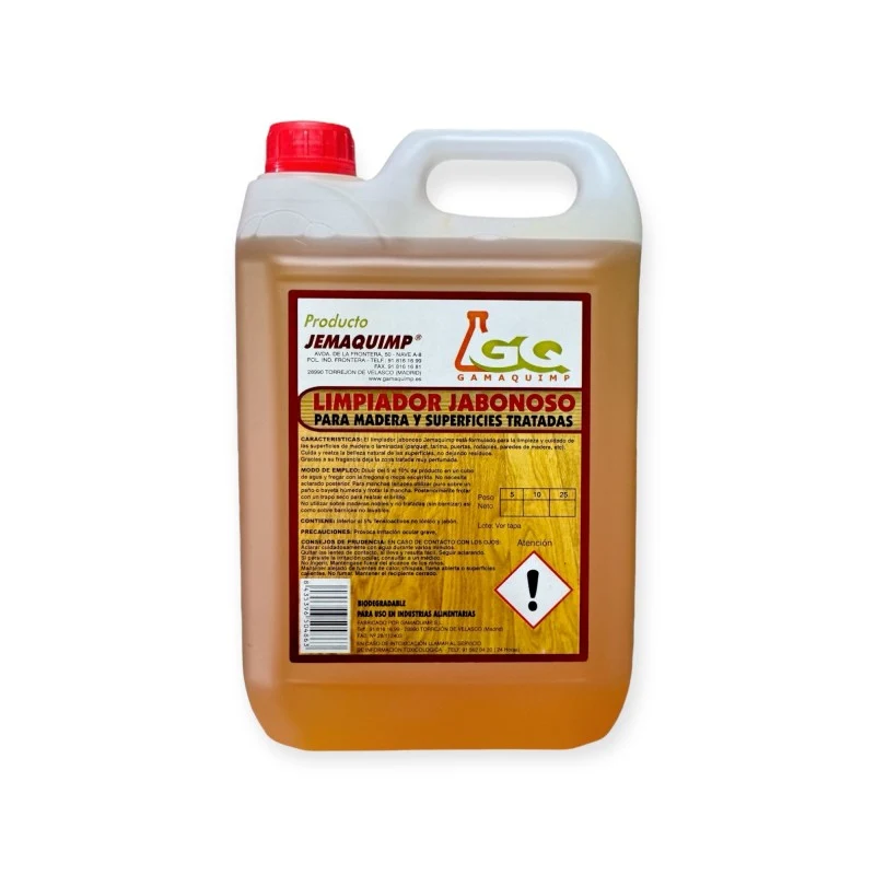 JEMAQUIMP Limpador com Sabão para Madeira – Cuidado Delicado e Eficaz para Superfícies de Madeira