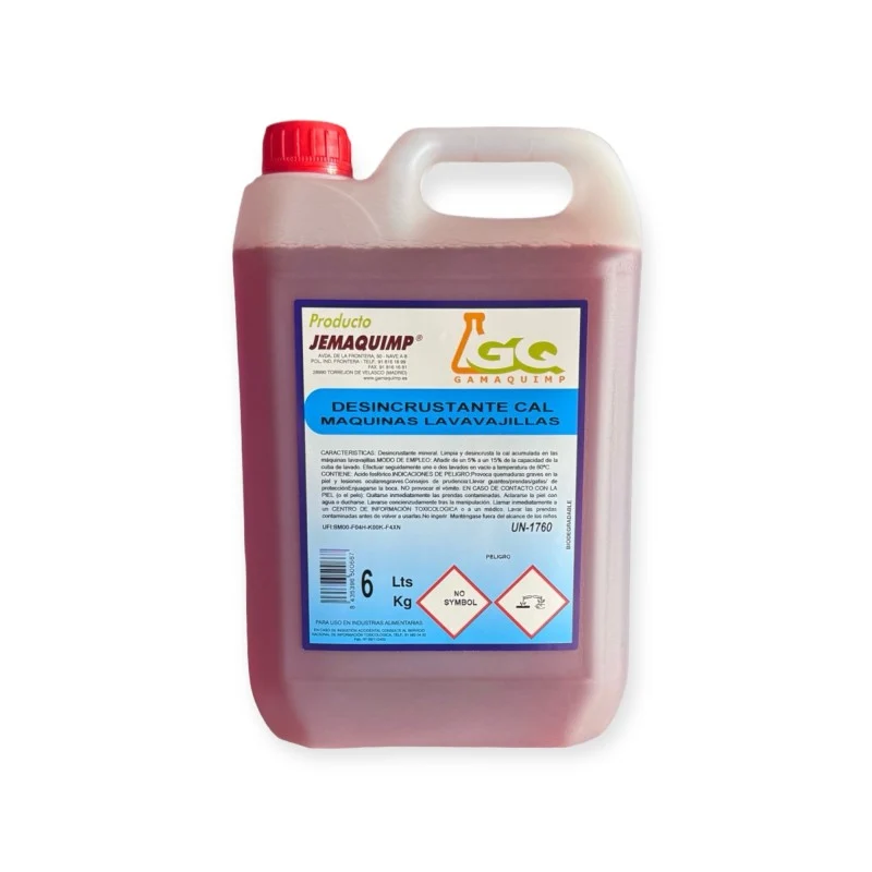 JEMAQUIMP – Desincrustante Anticalcário para Máquinas Lava-louças 6 Kg
