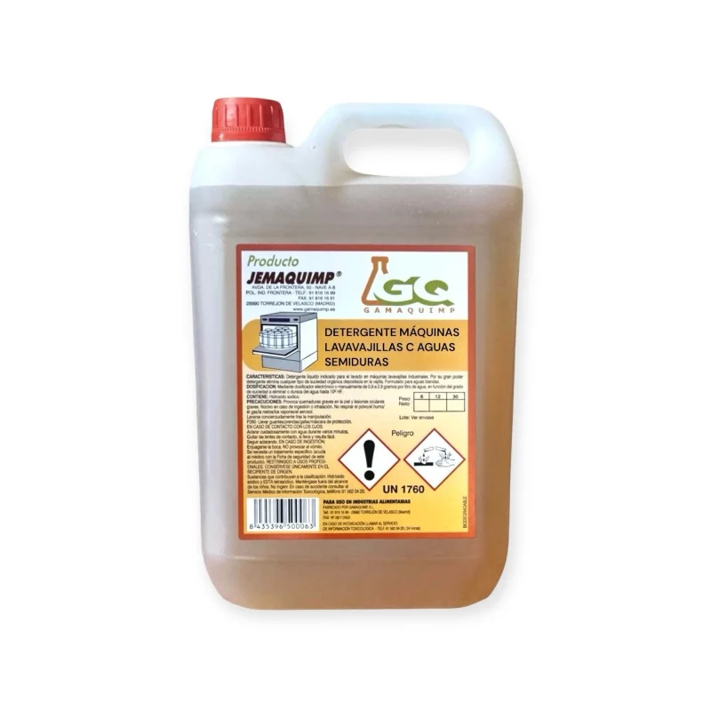 Jemaquimp Detergente Máquinas Lava-louças C - Águas Semiduras (até 25º HF)