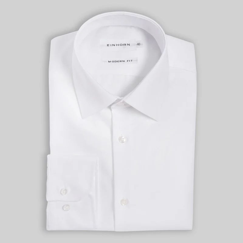 Hemd Modern Fit Non Iron Weiss