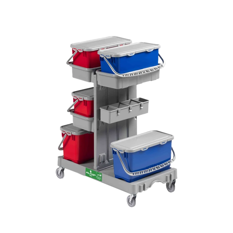 FILMOP Carro de Limpeza ALPHA 0406700 com Esfregões Pré-embebidos Top-Down®