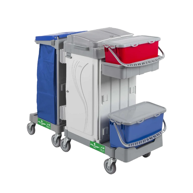 FILMOP Carro de Limpeza ALPHA MR3606701 com Sistema Link-Up e Baldes Top-Down®