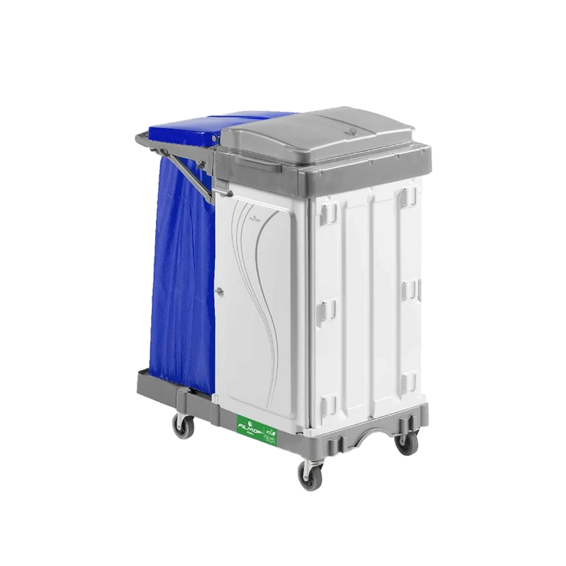 FILMOP Carro Multiusos ALPHA 3301000 com Porta-Saco Dobrável e Armações Verticais