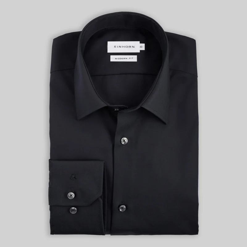 Hemd Modern Fit Non Iron Schwarz