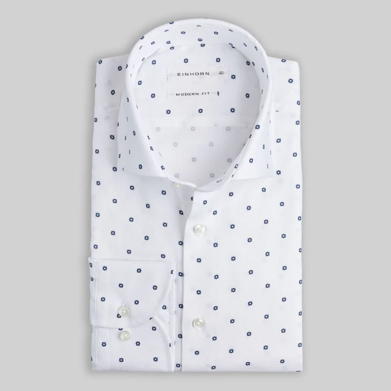 Casual Hemd Modern Fit mit Mikrodruck