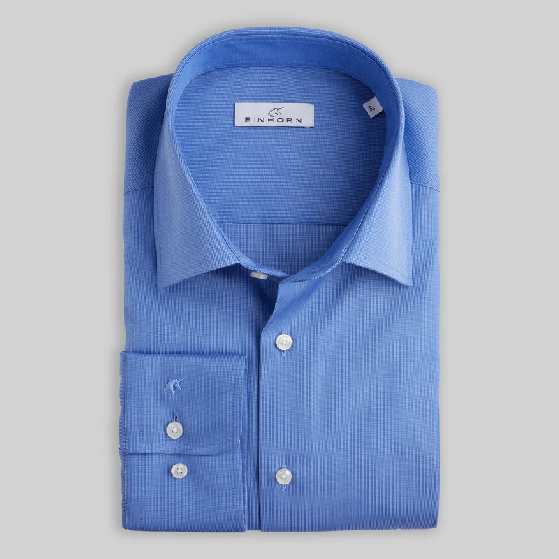 Blaues Business-Hemd Regular Fit (Derby Blue)
