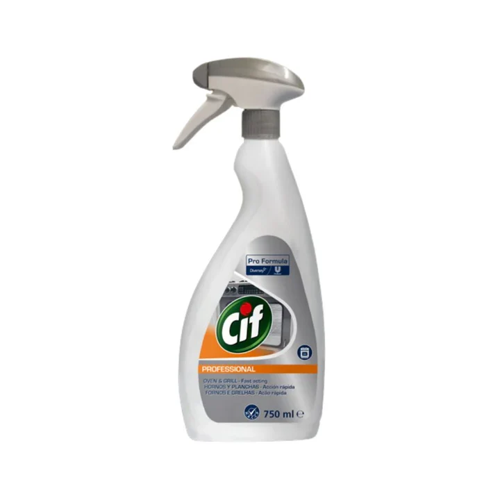CIF Pro Formula Fornos e Grelhas 750ml – Limpeza Profunda de Gordura e Resíduos Queimados