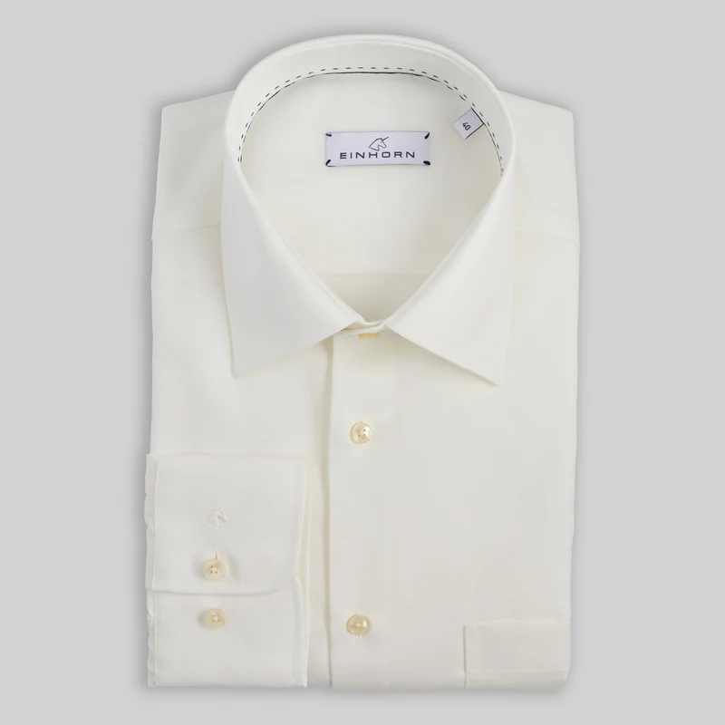 Hemd Regular Fit Non Iron Creme (Bügelfrei)