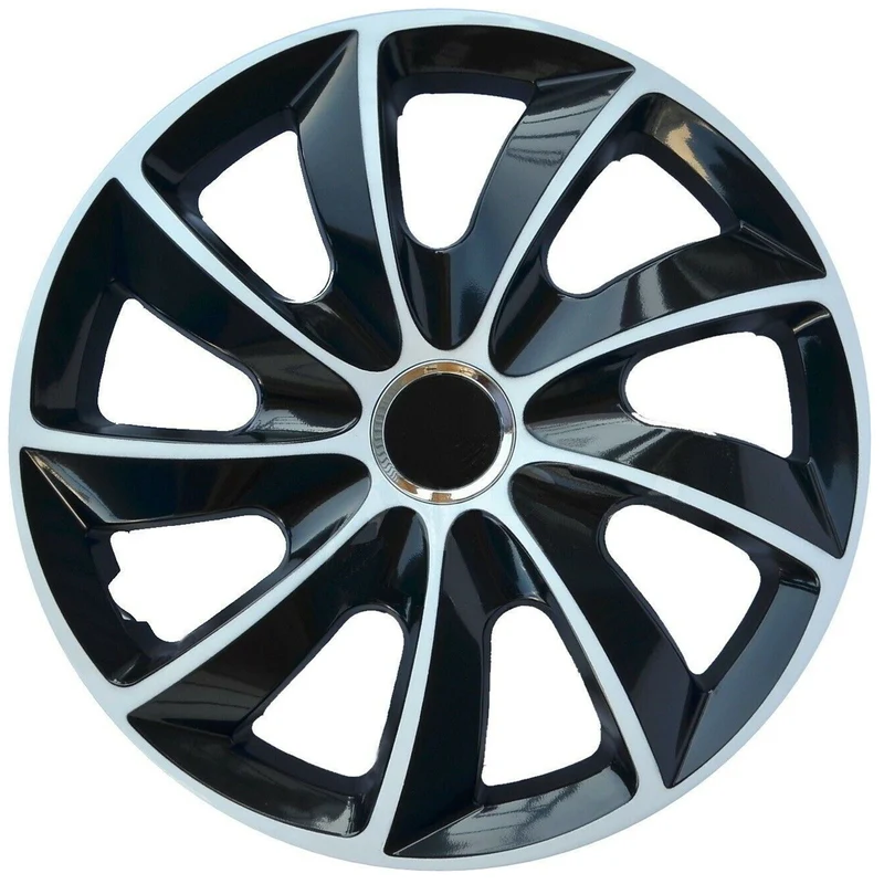 NRM EXTRA STIG WHITE BLACK Radkappen schwarz und weiß 15 ''
