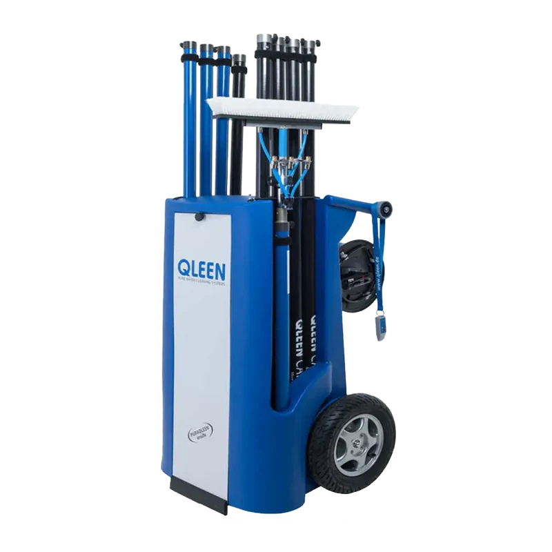 QLEEN DISY Elektro Conjunto Completo Maquina para Limpeza de Vidros, Fachadas, Lamelas e Painéis Solares com Água Desmineralizada