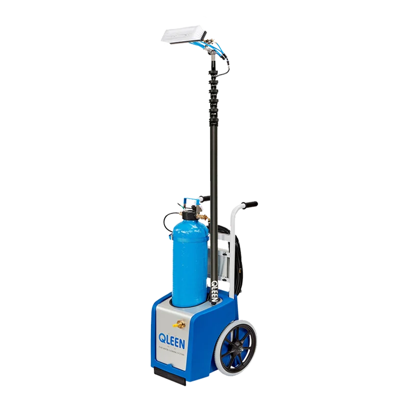 QLEEN PURASTART E Conjunto Completo para limpeza de vidros, fachadas, lamelas e painéis solares com água desmineralizada