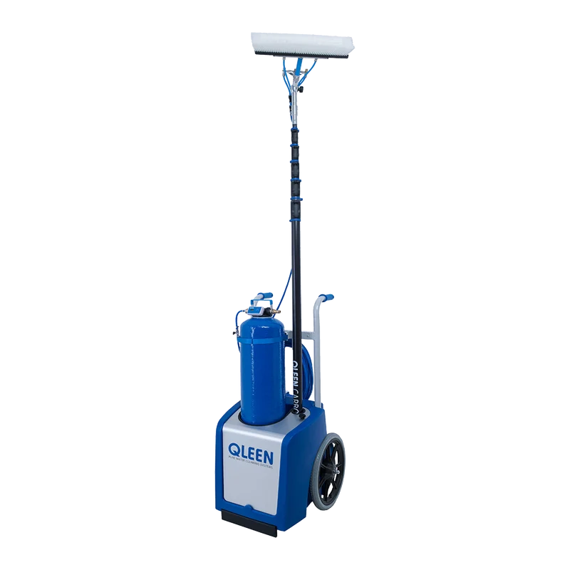 QLEEN PURASTART Conjunto Completo para limpeza de vidros, fachadas, lamelas e painéis solares com água desmineralizada