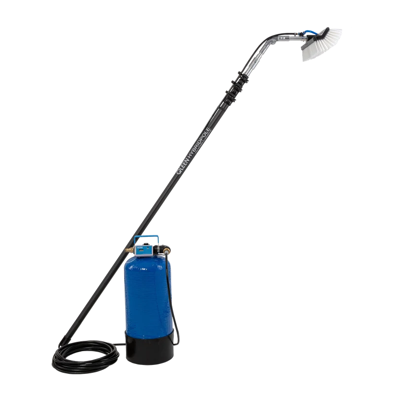 QLEEN PURASTART Mini - Conjunto Completo Botija Cabo 4,50 m para limpeza de vidros, fachadas, lamelas e painéis solares com água desmineralizada