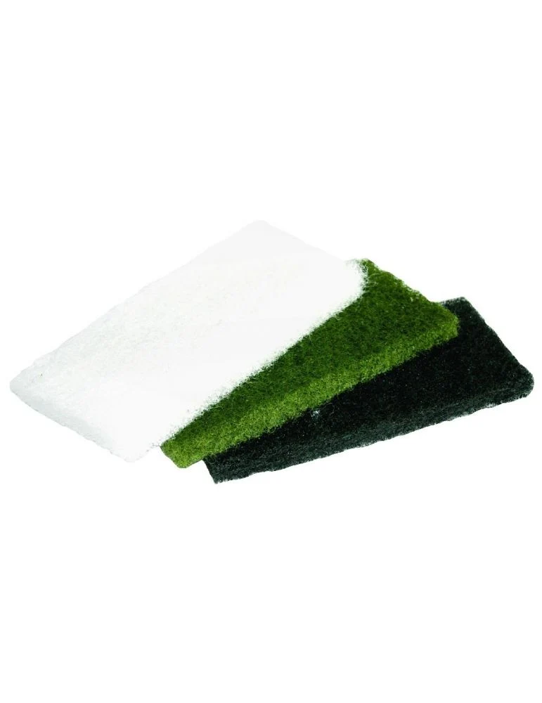 LEWI Esfregão de Polimento Branco Verde Negro Grosso e Áspero Emb. 25Un
