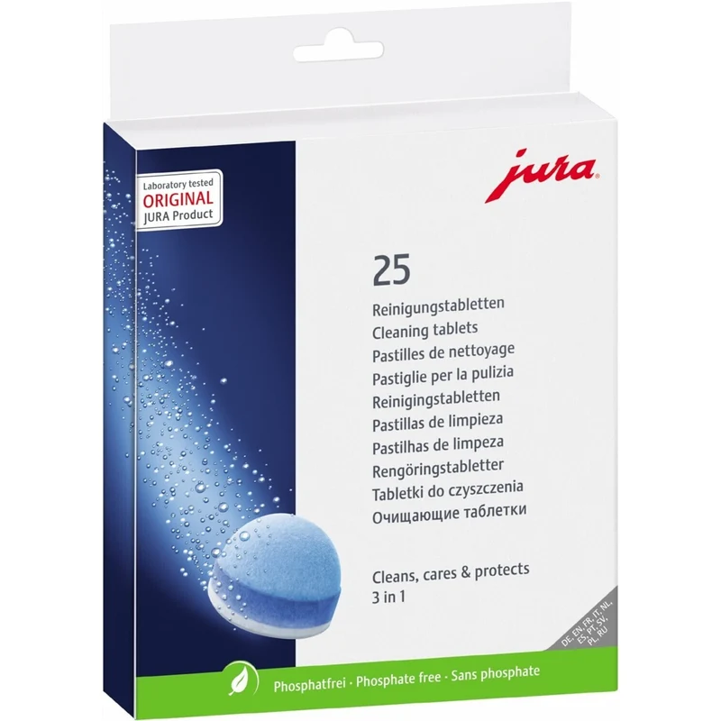 JURA Reinigungstabletten 3-Phasen 25045 (VE25)