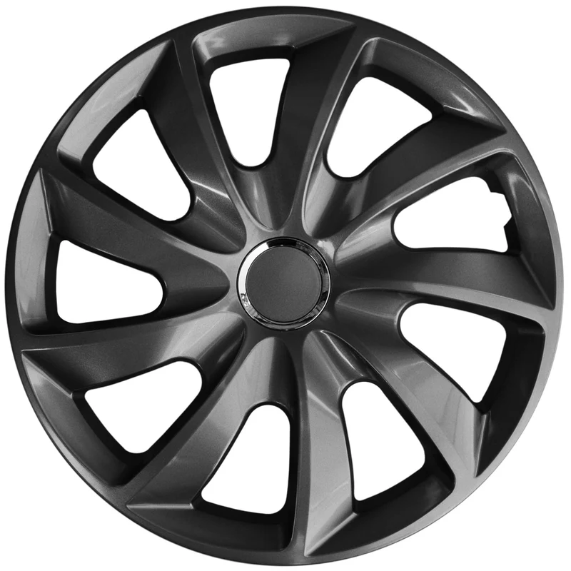 Radkappen Graphit 15 Zoll Stig NRM 4x Radzierblenden RENAULT OPEL FORD CITROEN MERCEDES