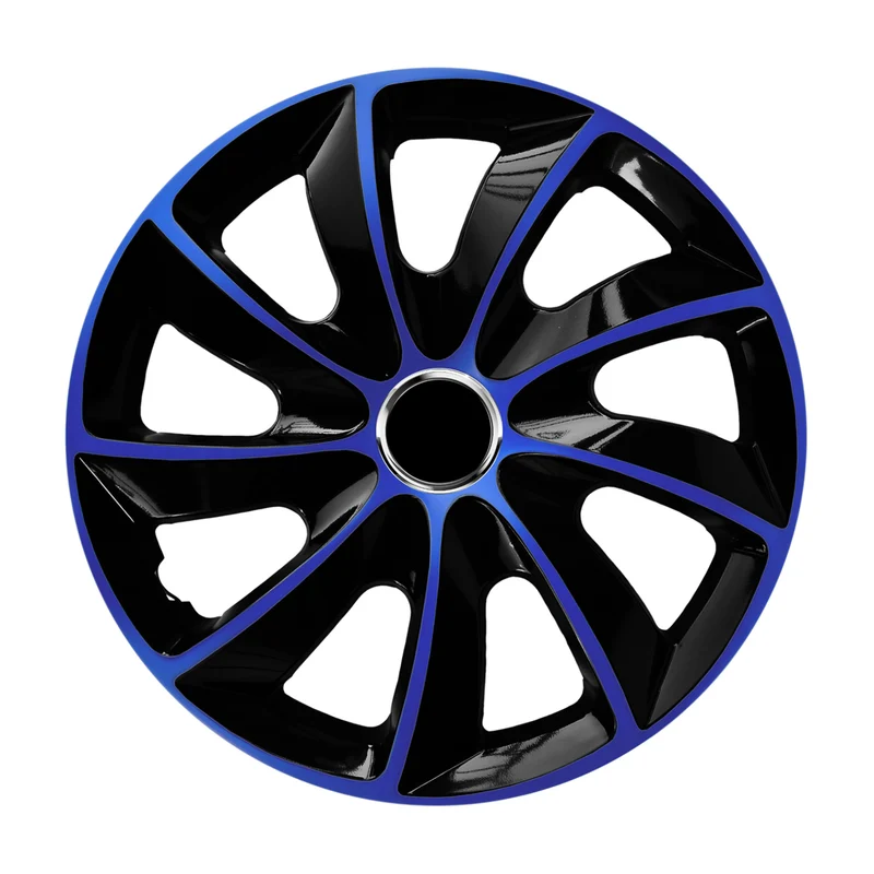 Radkappen Radzierblenden Radblenden - 4 Stück Komplettset - NRM EXTRA STIG - Blau/Schwarz - 15" Zoll