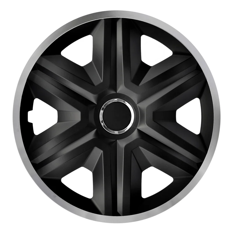 Radkappen 16 "NRM FAST LUX SILBER silber-schwarz 4Stück