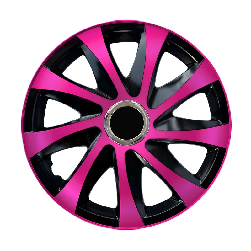 Universal Radkappen 16" NRM DRIFT Extra rosa/schwarz 4 Stück