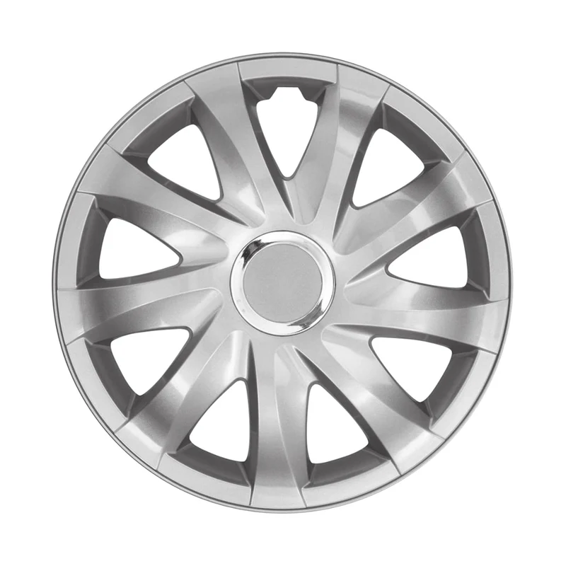 15 "NRM DRIFT SILVER Radzierblenden lackiert 4 Stück - Silber
