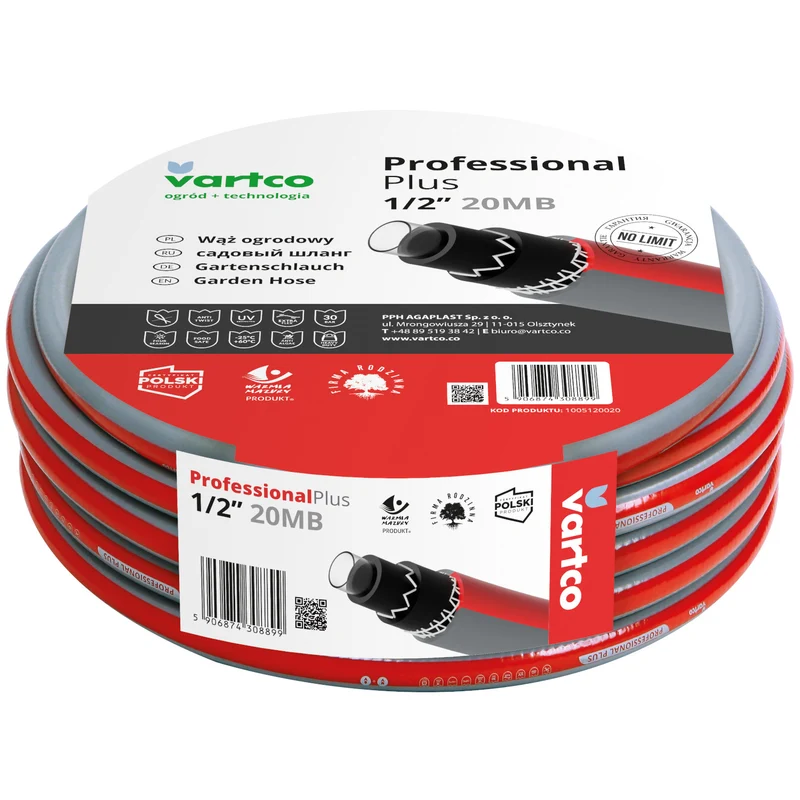6-lagiger Wasserschlauch Gartenschlauch Gartenbewässerung Flexibel Flexischlauch UV-beständig Torsion-Free System 30 Bar 1/2" 20m