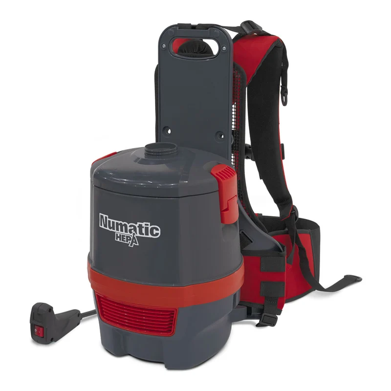 NUMATIC RSV150H – Aspirador de Pó Dorsal Compacto com Filtragem HEPA13 de Alta Eficiência e Baixo Nível Sonoro