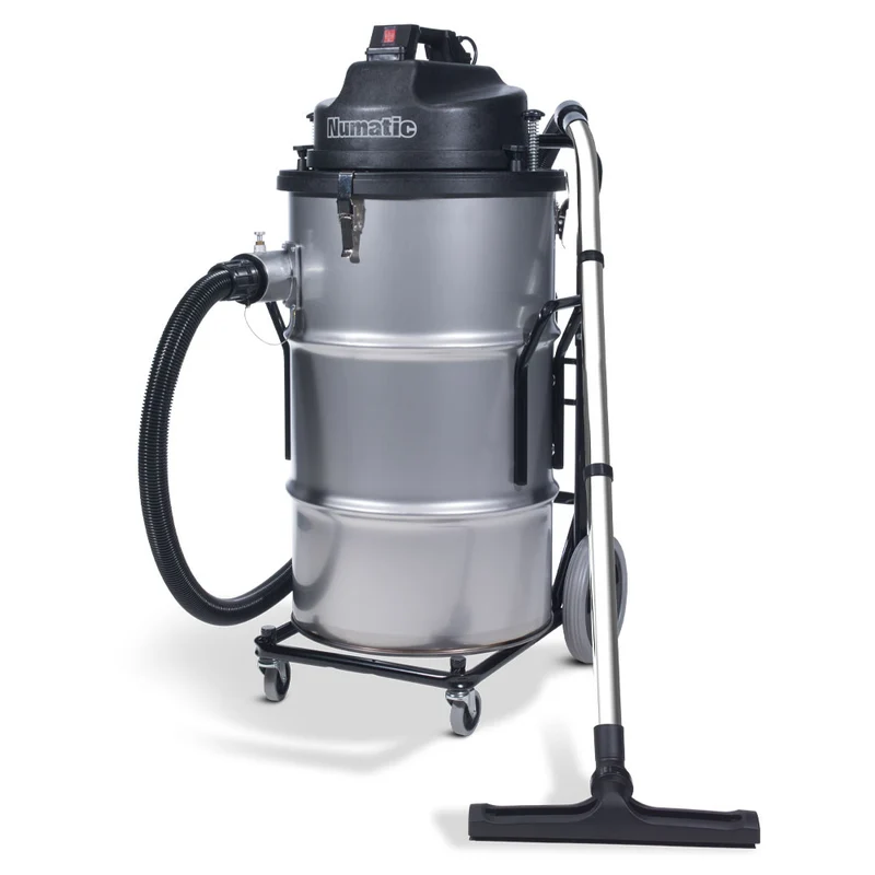 NUMATIC NTD2003 – Aspirador Profissional de Alta Capacidade com Duplo Motor e Estrutura em Aço Inoxidável
