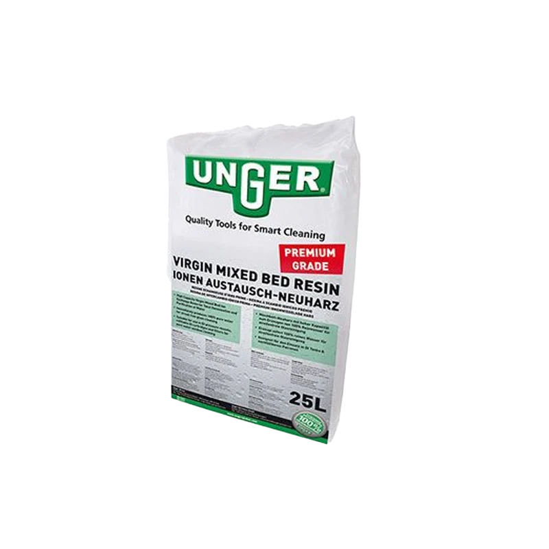 UNGER Resina de Leito Misto 25L para Limpeza de Vidros e Fachadas com Água Desmineralizada