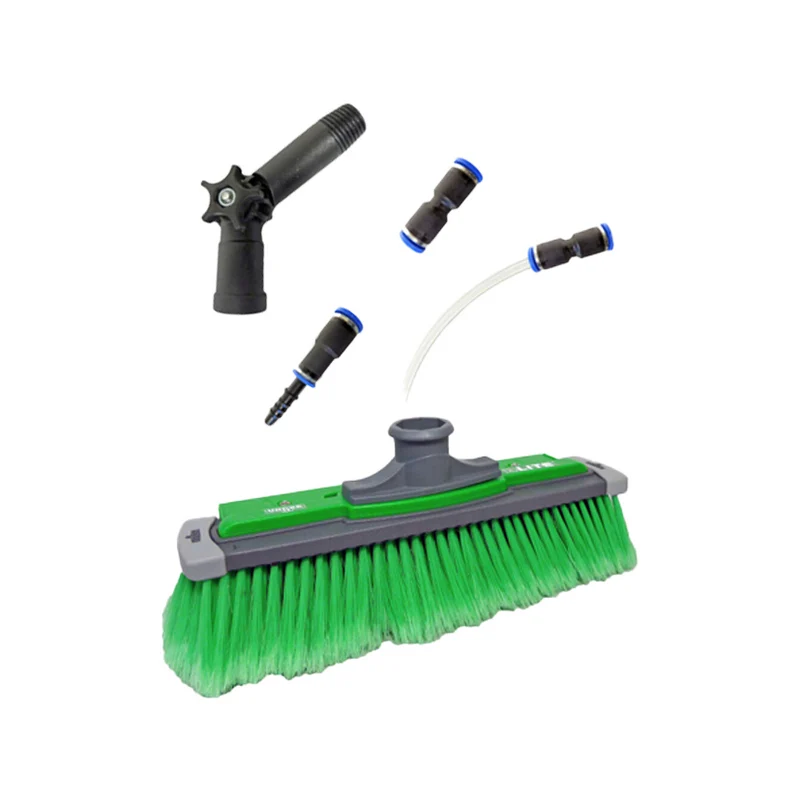 UNGER Escova Power nLITE Verde para Limpeza de Vidros e fachadas com água desmineralizada