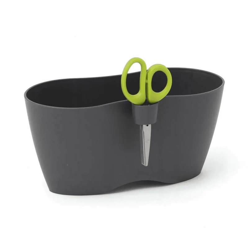 Kräutertopf mit Schere Limes Dublo Graphit Set 2,3 Liter