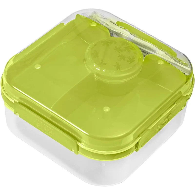 Frühstücksbehälter mit Besteck Branq Lido lunchbox 1.6l grün