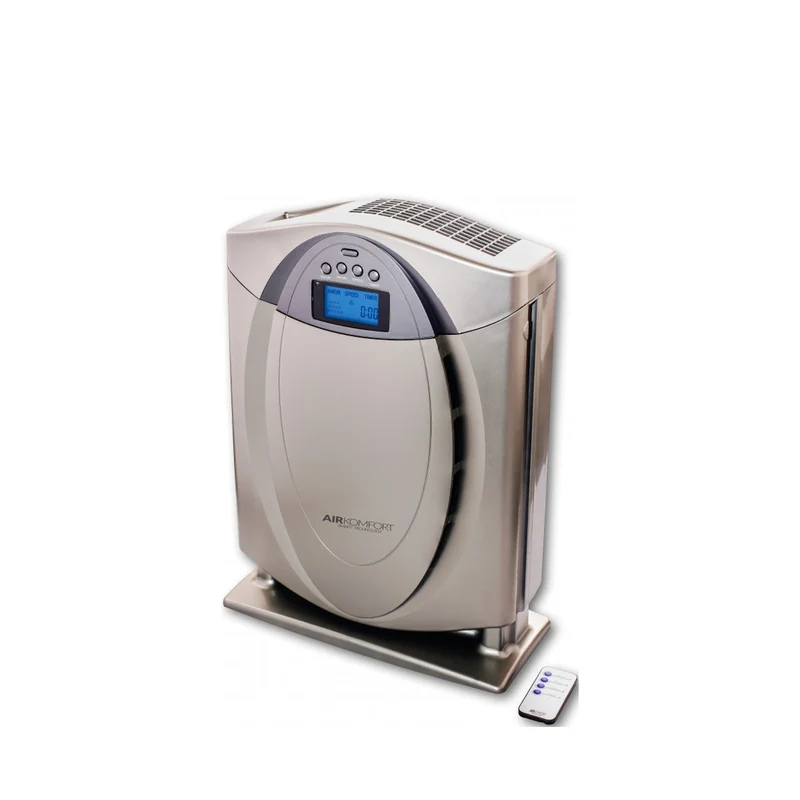AirKomfort AC-05 Luftreiniger, Hepa- und Kohlefilter 3 Stufen der Luftstromintensität Fernbedienung 12-Stunden-Timer