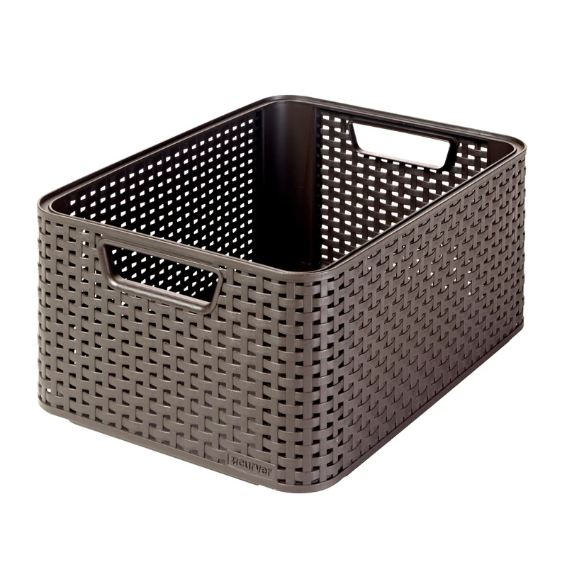 Curver Korb, Mehrzweck, 18 Liter, dunkelbraun, Style M