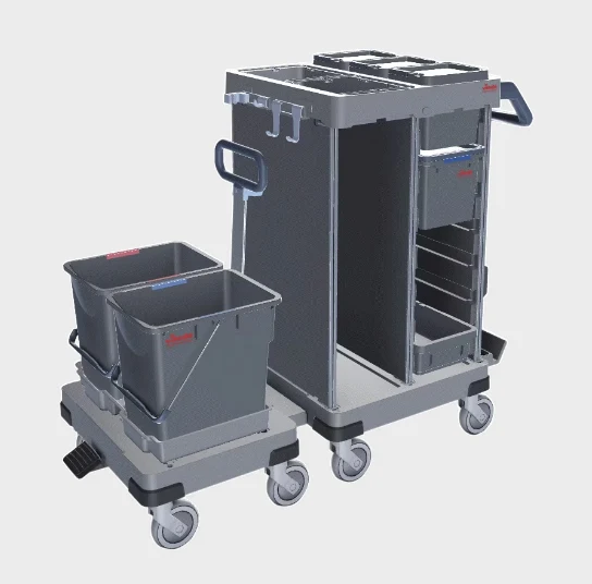 VILEDA Carro de Limpeza Origo2 C-B – Carro Funcional com Satélite