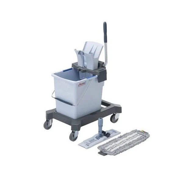 VILEDA Carro Kit Single UltraSpeed Pro – Sistema Profissional 25L para Áreas Médias