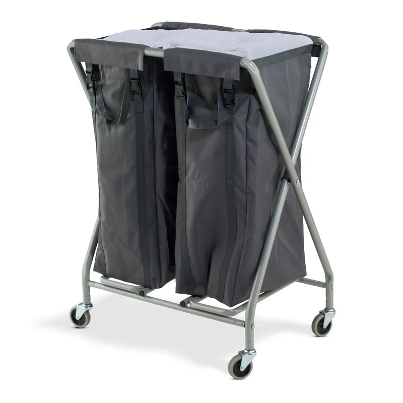 NUMATIC NX1002 – Carro para Roupa com Sacos Duplos Laváveis de 100L e Estrutura Dobrável Compacta