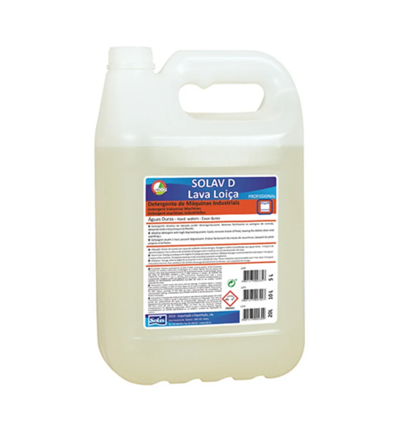 SOLIS Solav D – Detergente Alcalino para Máquinas de Loiça Indicadas para Águas Duras