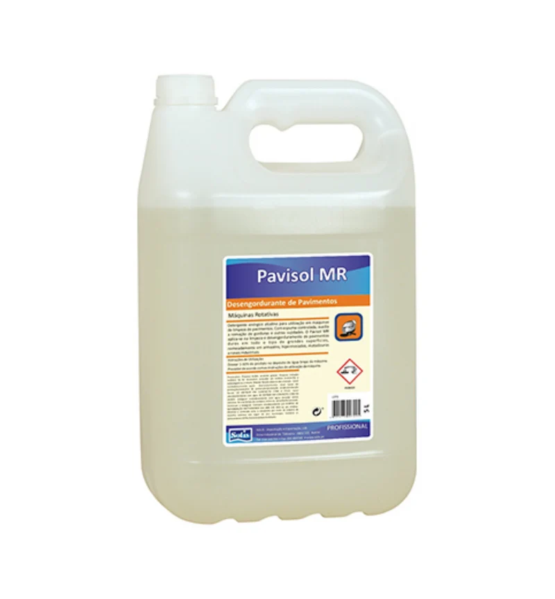 SOLIS Pavisol MR Desengordurante de Pavimentos – Detergente para Máquinas de Disco com Espuma Controlada e Perfume Agradável 5L